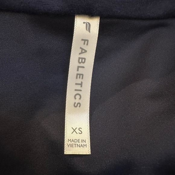 NWOT Fabletics Daria Blue Velour Hoodie, Size XS, MSRP $89 - Picture 7 of 9